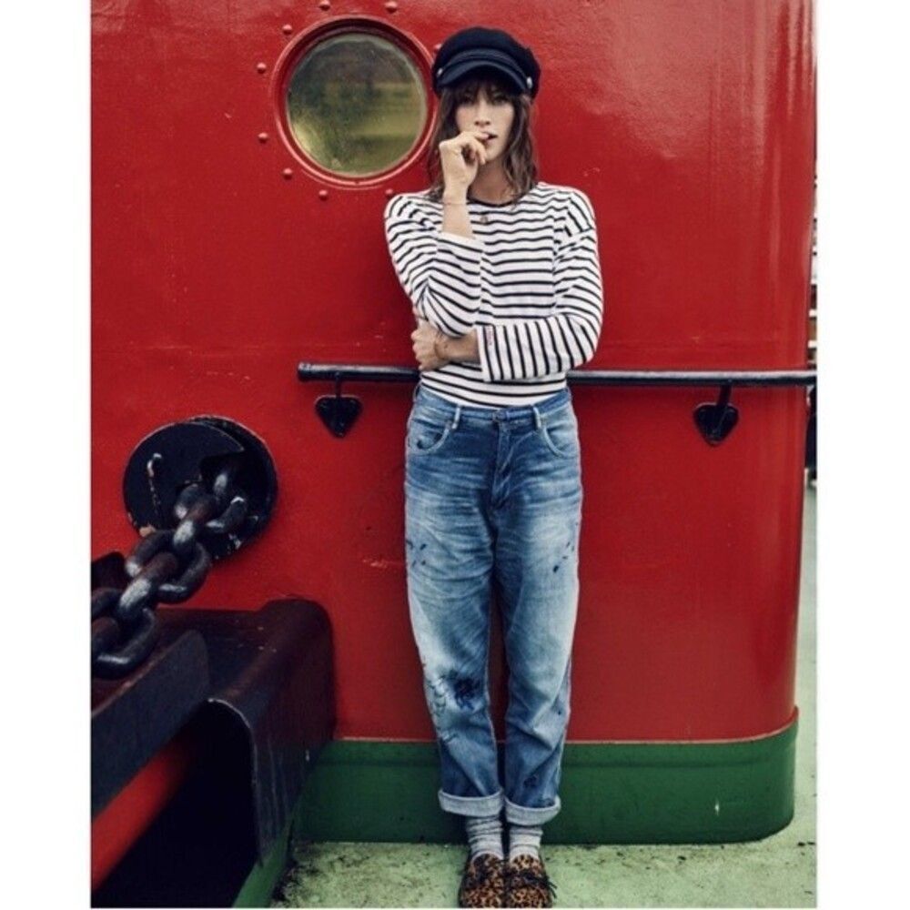 Scotch & Soda Ams Blauw Striped Long Sleeve